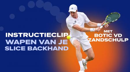 Maak een wapen van je slice backhand