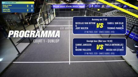 EY NK padel | vrijdag 20 maart Court 1