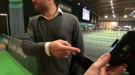 📷 The guy with the printer @ ABN AMRO Open