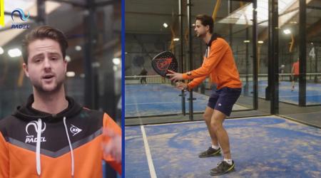 Hoe speel je een backhand via de glaswand?